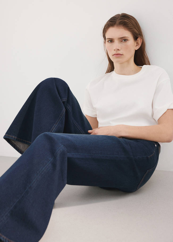 Jean Flare Taille Mi-Haute
