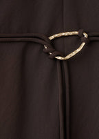 Robe Ceinture Col En V