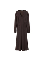 Robe Ceinture Col En V
