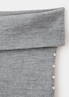 Pantalon En Maille Clouté