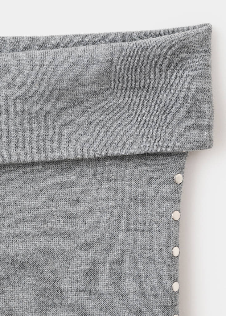 Pantalon En Maille Clouté
