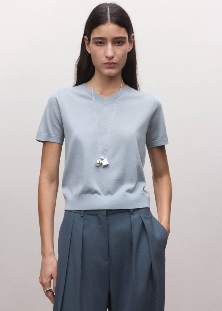 Pull-Over 100 % Laine Manches Courtes