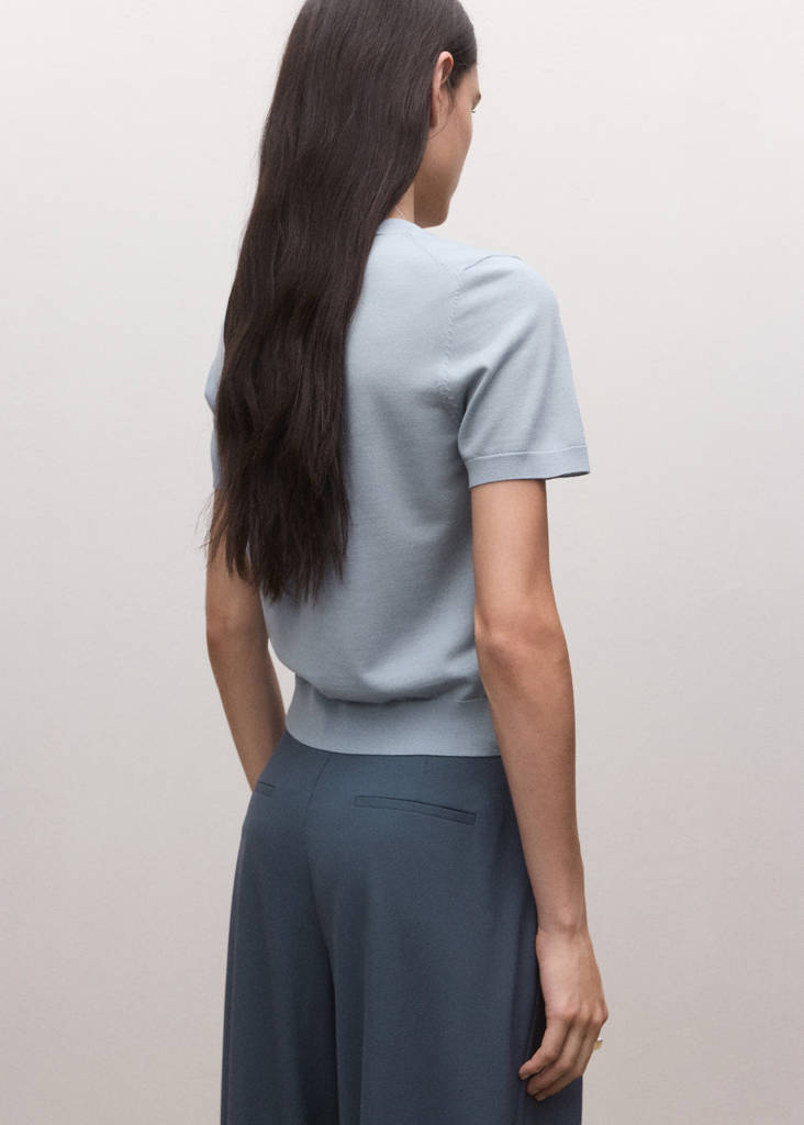 Pull-Over 100 % Laine Manches Courtes