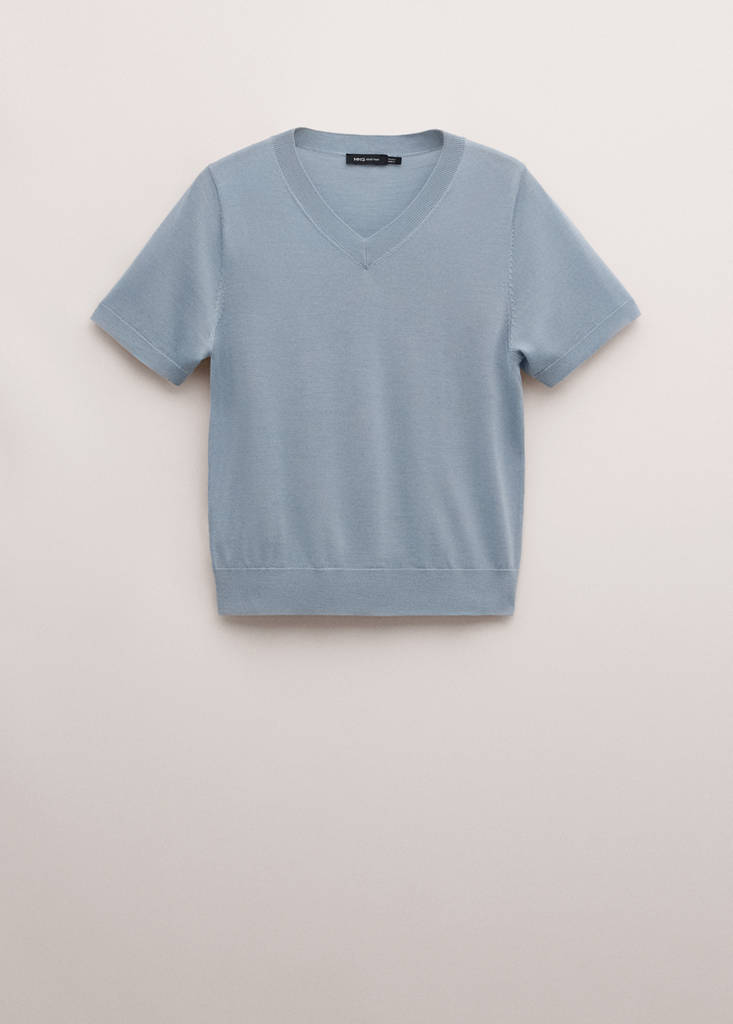 Pull-Over 100 % Laine Manches Courtes
