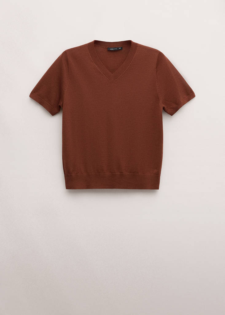 Pull-Over 100 % Laine Manches Courtes