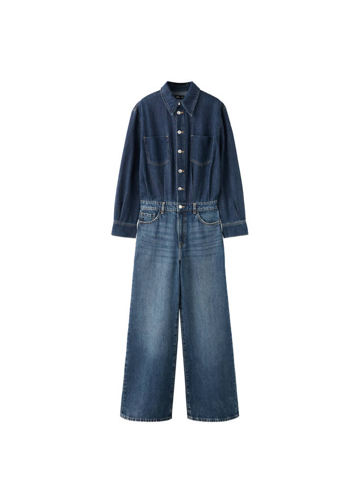 Combinaison Denim Boutons