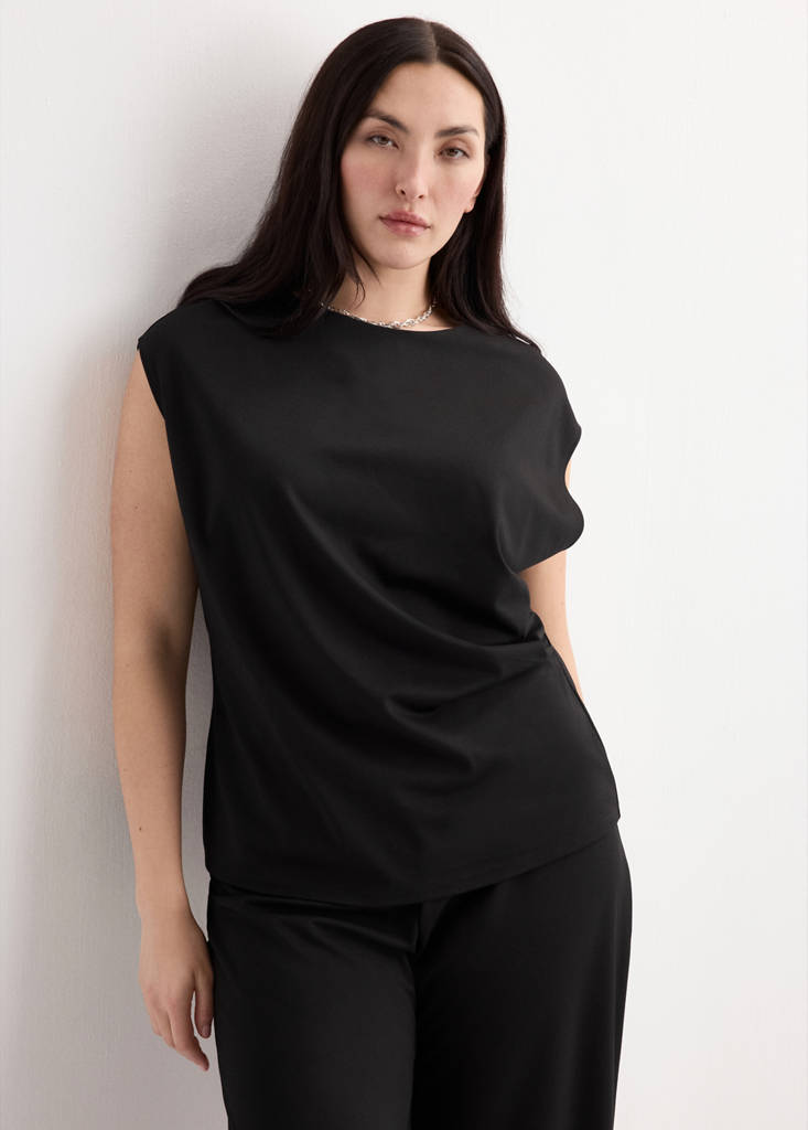 T-Shirt Détails Froncés