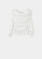 T-Shirt À Pois Bustier