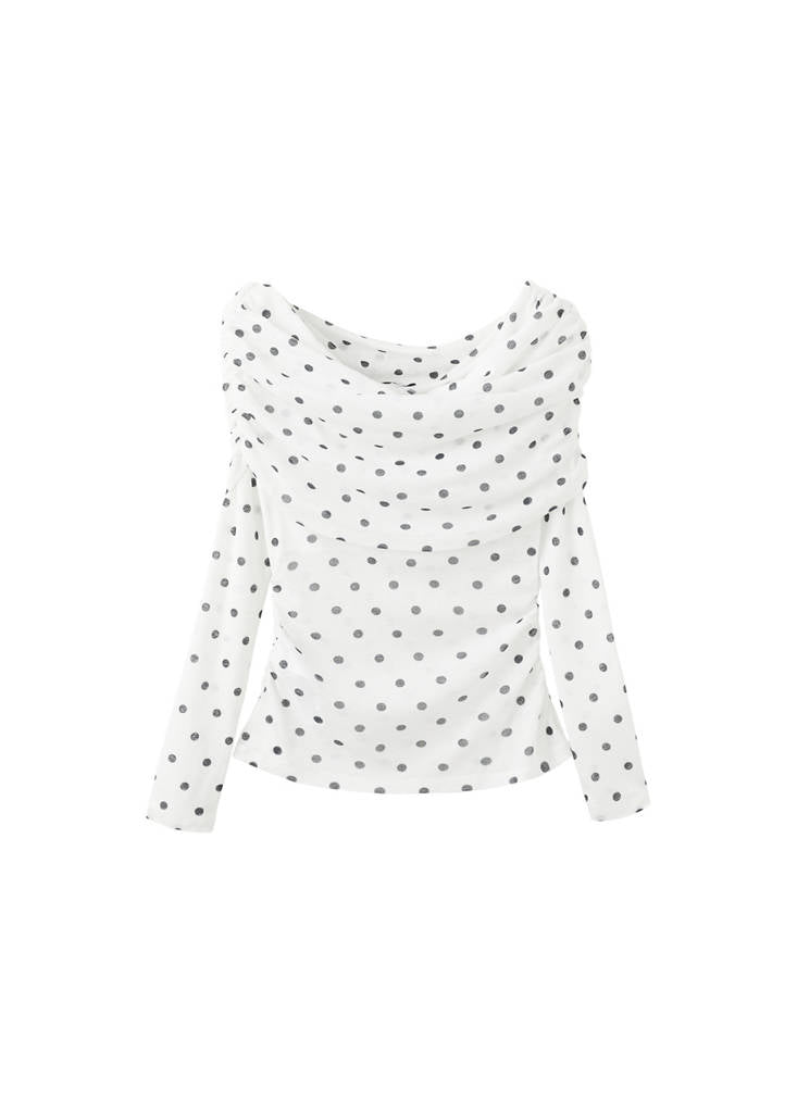 T-Shirt À Pois Bustier