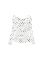 T-Shirt À Pois Bustier