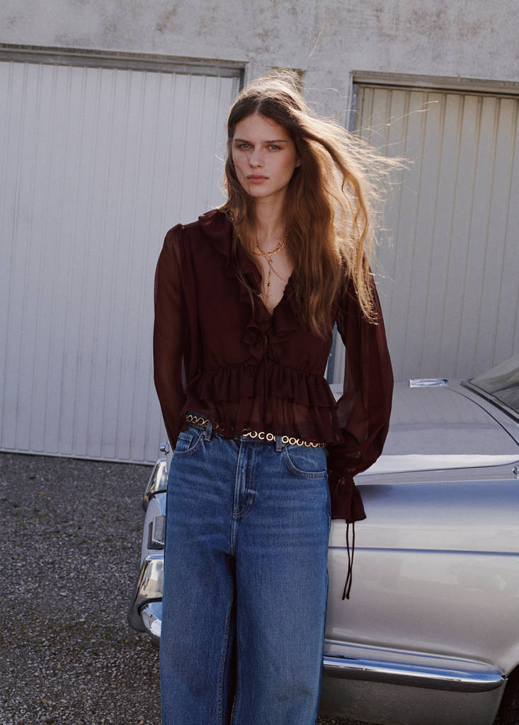 Blouse Volants Fluide