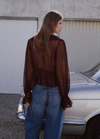 Blouse Volants Fluide