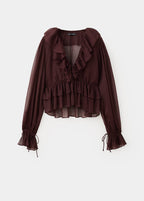 Blouse Volants Fluide