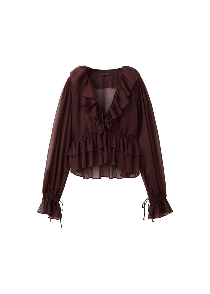 Blouse Volants Fluide
