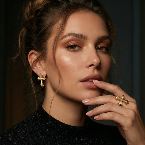 Pendientes Cruz Gótica