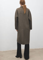 Manteau Laine Fait Main Oversize