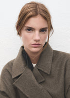 Manteau Laine Fait Main Oversize