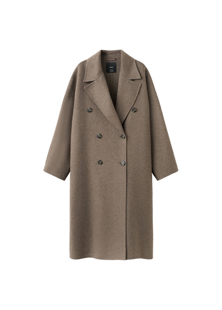 Manteau Laine Fait Main Oversize