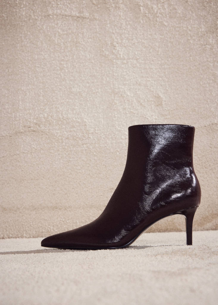 Bottines Pointues À Talon