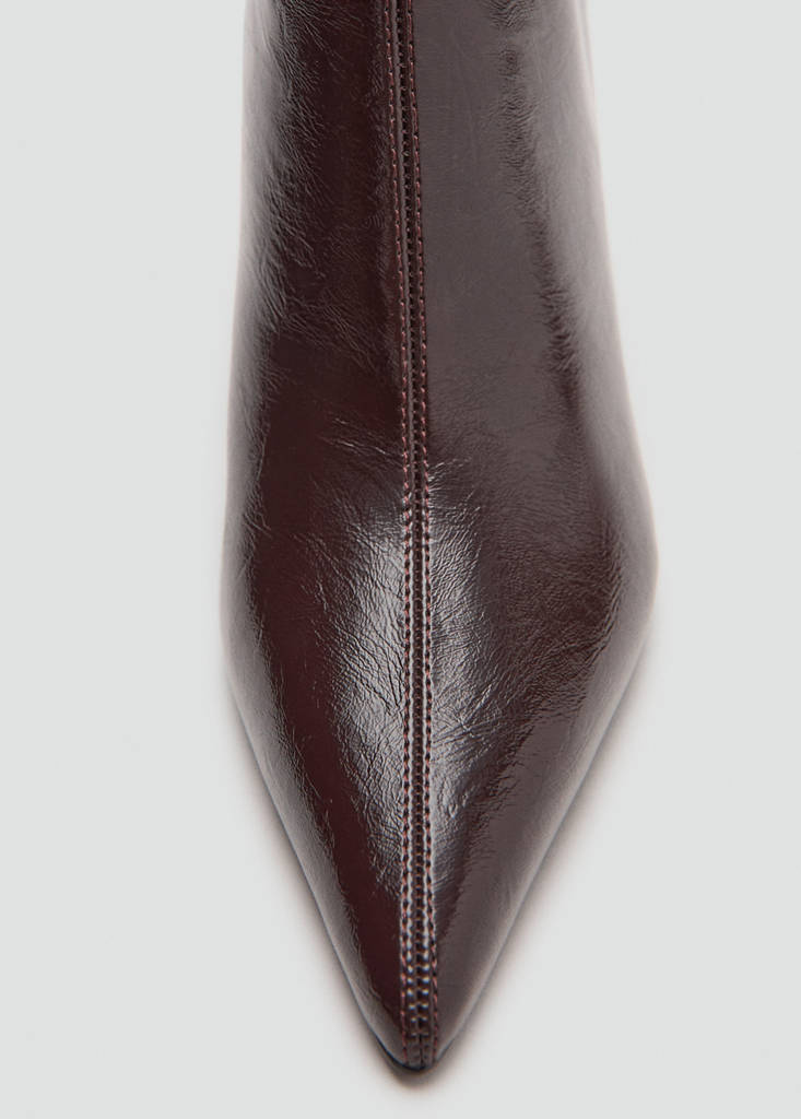 Bottines Pointues À Talon