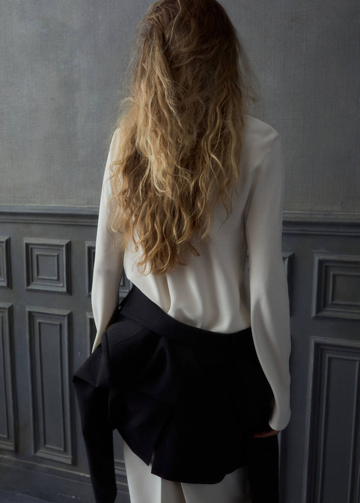 Blouse Col Bateau Drapé