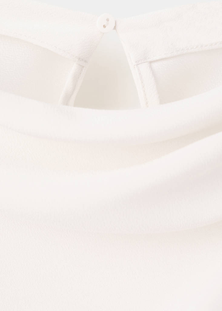 Blouse Col Bateau Drapé