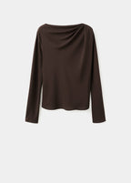 Blouse Col Bateau Drapé