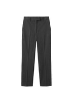 Pantalon Slim Crop À Fines Rayures
