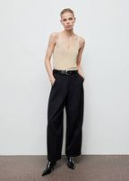 Top Maille Lurex Col En V