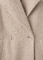 Manteau Tissu Bouclé À Revers