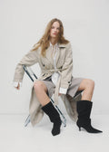 Bottines En Daim Bout Talon