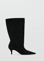 Bottines En Daim Bout Talon