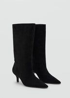 Bottines En Daim Bout Talon