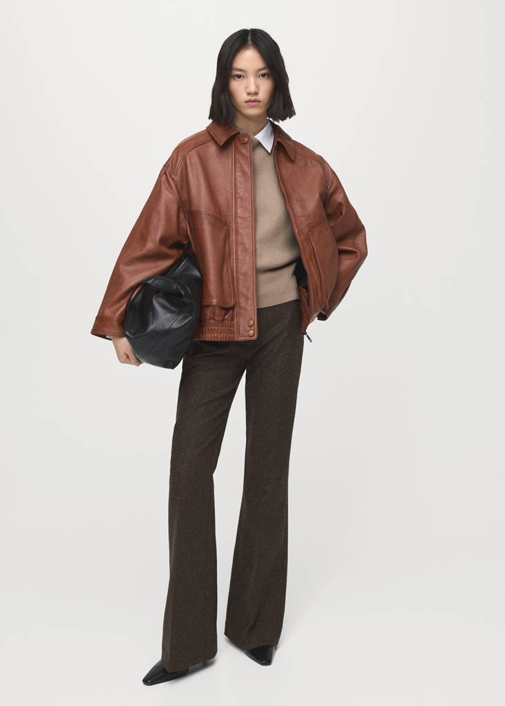 Veste Cuir Oversize