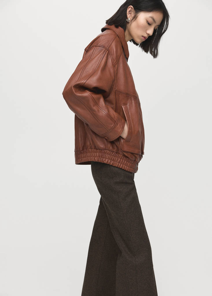 Veste Cuir Oversize