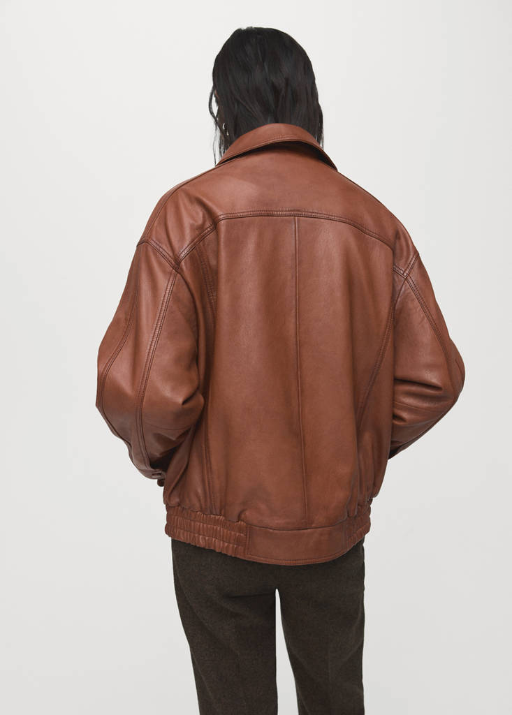 Veste Cuir Oversize