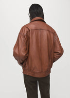 Veste Cuir Oversize