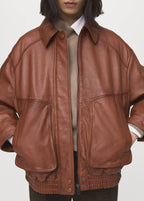 Veste Cuir Oversize