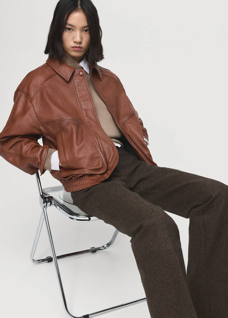 Veste Cuir Oversize