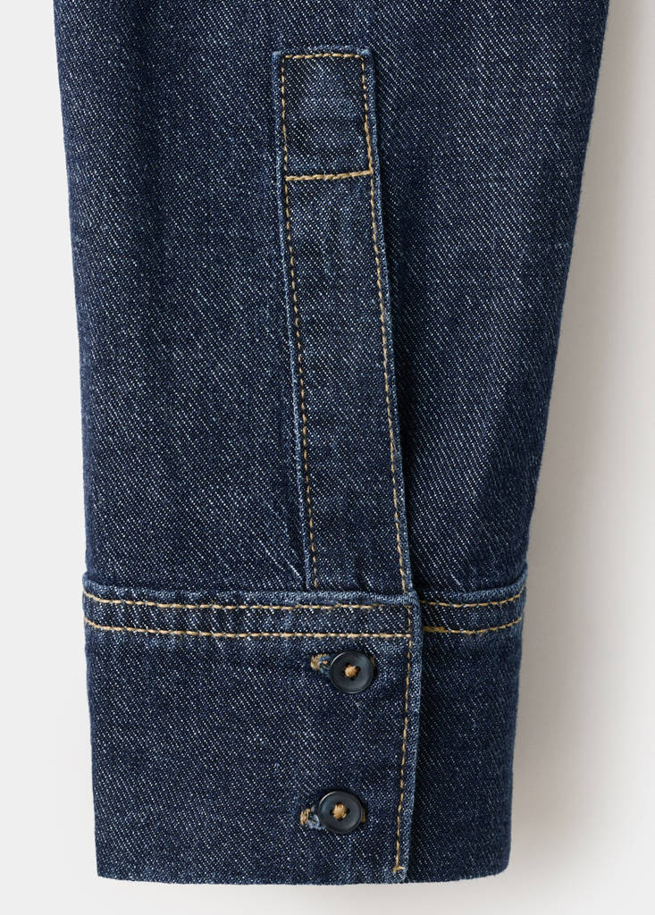 Chemise En Denim Avec Fermeture À Nœud