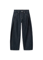 Jean Balloon Taille Normale Avec Pinces Latérales