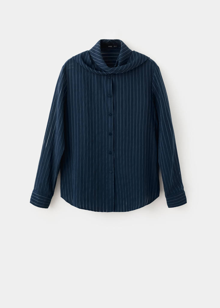 Blouse Rayures Col Nœud