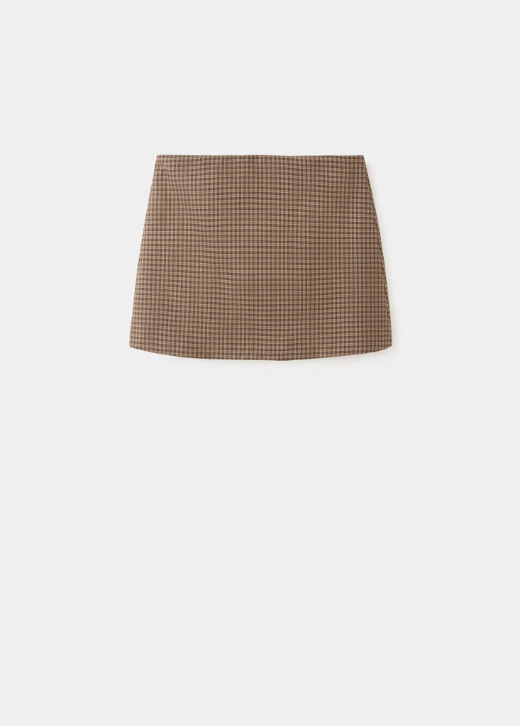 Jupe Courte Pied-De-Poule