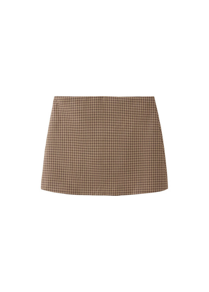 Jupe Courte Pied-De-Poule