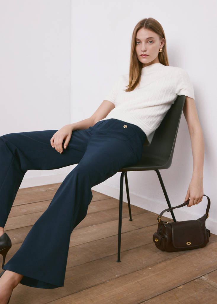 Pantalon Droit Boutons Bijou