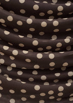 T-Shirt Froncé À Pois