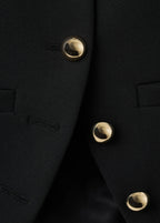 Veste À Col Officier Boutons Bijoux