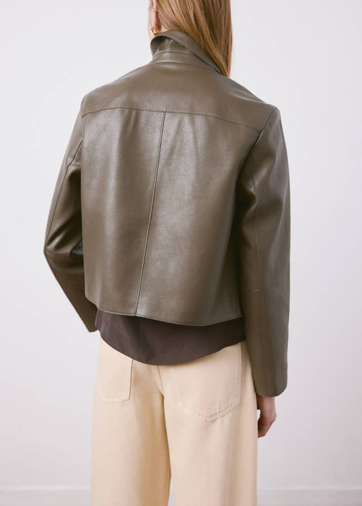 Veste Cuir Synthétique Poches