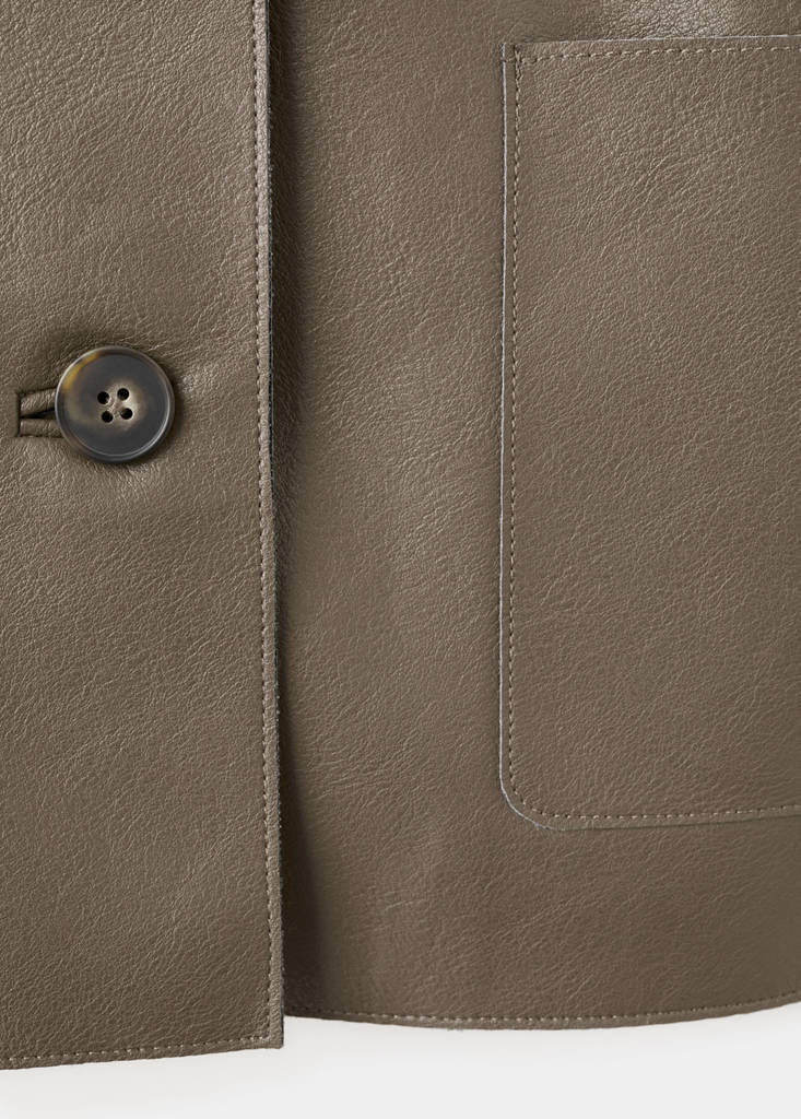 Veste Cuir Synthétique Poches