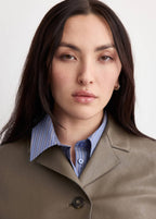Veste Cuir Synthétique Poches